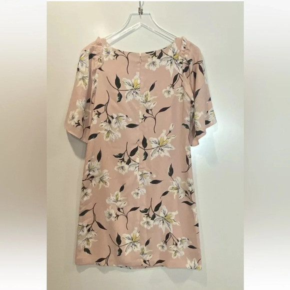 NWT Ann Taylor Pink Floral Dress Womens Size 2 (1543)‎ - Picture 2 of 4